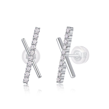 Sky Meteor Diamond Moissanite Earrings