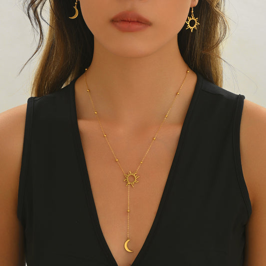 Lxalry Sun & Moon Jewelry Set – Mirror Polish