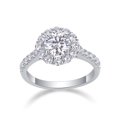 Luxury Large Moissanite Wedding Ring