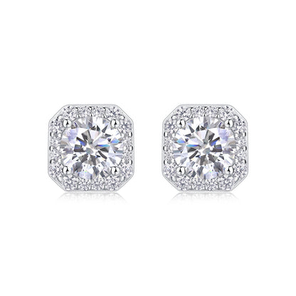 Rose Blossom Moissanite Earrings