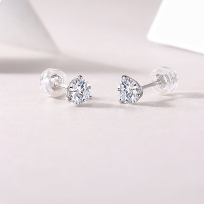 Freeze Frame Moissanite Earrings