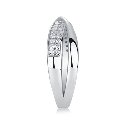 Wrap Around Diamond Moissanite Ring