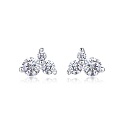 Wave Diamond Moissanite Earrings