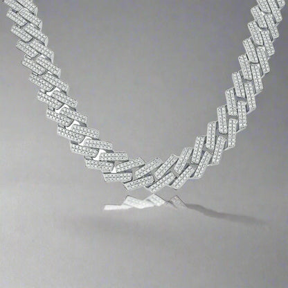 Iced Out Moissanite Cuban S925 Necklace